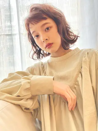 ショート カラー パーマ matsuno ayumiのヘアスタイル