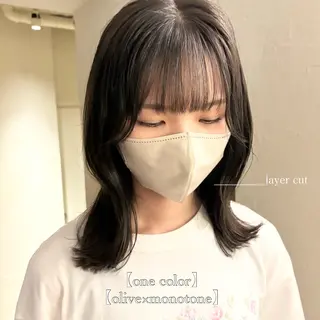 ミディアム カラー ⌇🌹透明感カラー 🌹ᴍᴇɢᴜᴍɪ ⌇のヘアスタイル