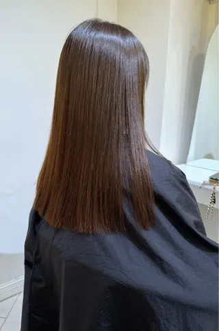 カラー ブリーチカラー🎀 韓国風/寺門美優のヘアスタイル