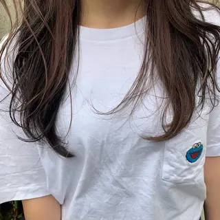 ロング カラー ヘアアレンジ 韓国×巻ける髪質改善 💍maki💍のヘアスタイル