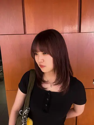 ミディアム カラー 増田 伯のヘアスタイル