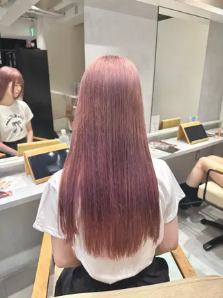 ミディアム カラー ai 梅田/暖色カラーのヘアスタイル