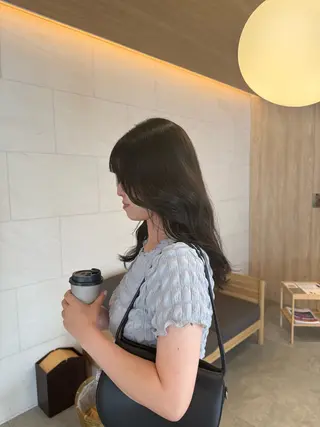 ロング 大島 希美のヘアスタイル