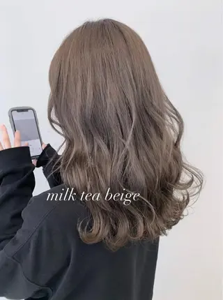ミディアム カラー 栗谷 竜希のヘアスタイル