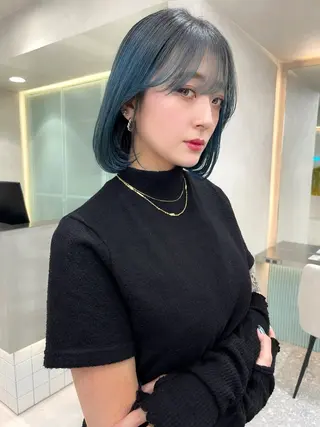 ミディアム 顔周り🇰🇷ロンド レイヤー✨カジワラのヘアスタイル