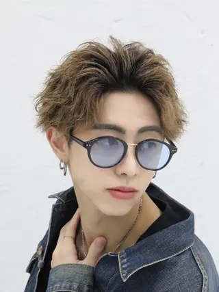 ショート パーマ メンズ 湘南のパーマ職人 🔥清水琉葵🔥のヘアスタイル