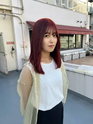 ロング カラー ボブ美容師 /馬場 翼のヘアスタイル