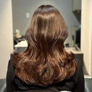 ロング カラー ブリーチなし I 髪質改善Ⅰたつやのヘアスタイル