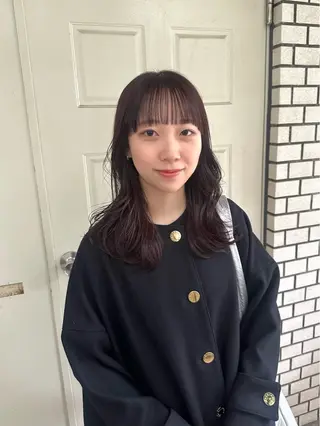 セミロング NAGISA 🎀透明感カラー🎀のヘアスタイル