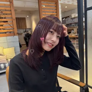 カラー Revie  hair所属・Hiyori/透明感 /ボブ/矢場町のヘアスタイル