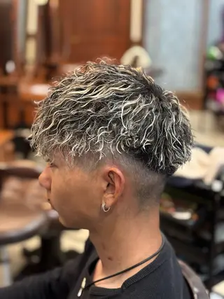 ショート カラー パーマ メンズ おしゃれ泥棒 石原メンズ特化美容師のヘアスタイル