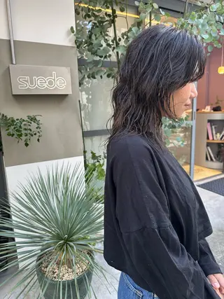 ミディアム ri saのヘアスタイル