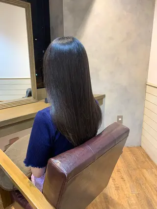 ロング ✨️美髪矯正×似合わ せ艶カラー✨藤田透のヘアスタイル