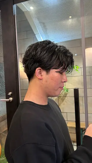 ショート パーマ メンズ 🌿ボブ パーマ高橋啓太🌿のヘアスタイル