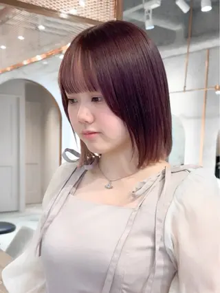 ミディアム 縮毛矯正/韓国ヘア /レイヤー🎀ミズキのヘアスタイル