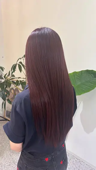 ロング カラー cher. 熊谷衣織のヘアスタイル