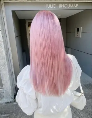 ロング カラー ヘアアレンジ メンズ のん🎀ハイトーン/ レイヤーカット🐳のヘアスタイル