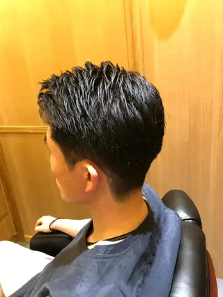 ショート ヒロ銀座バーバーショップ難波店所属・縮毛矯正/パーマ 宮河 惇💈のヘアスタイル