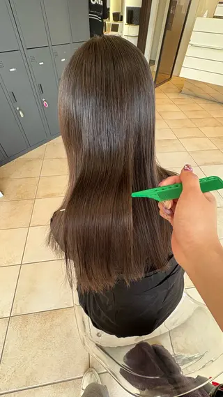 パーマ うる艶&縮毛矯正 ⟡.·小林理菜⟡.·のヘアスタイル