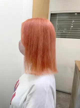 ミディアム GO TODAY SHAiRE SALON 原宿本店所属・REINA/ブリーチ /ハイトーン/原宿のヘアスタイル