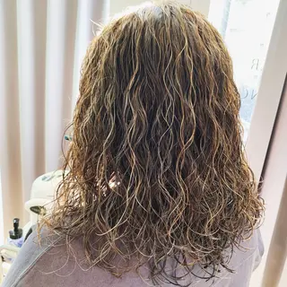 ミディアム パーマ 🌈艶カラー× メンズパーマ永埜🌈のヘアスタイル