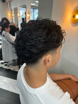 ショート パーマ メンズ 野田 聖輝のヘアスタイル