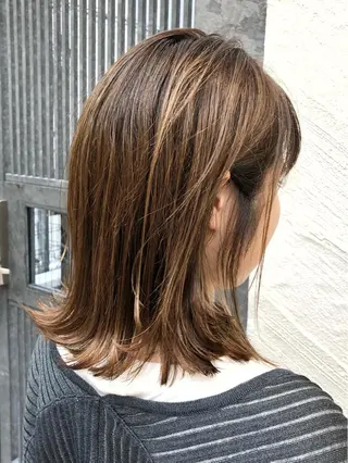 ミディアム カラー メンズヘア特化 崎田 成人のヘアスタイル