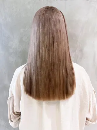 セミロング カラー パーマ ヘアアレンジ ITbyALBUM 藤沢店のヘアスタイル