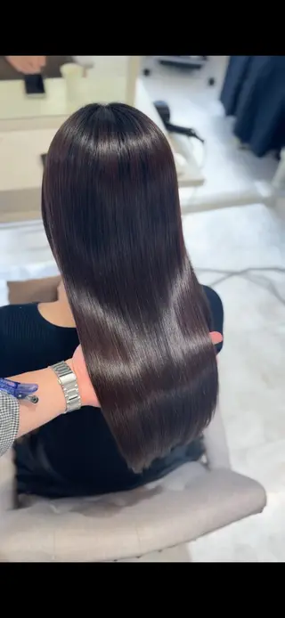 ロング 髪質改善×縮毛矯正 Core 片山健太のヘアスタイル