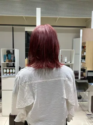 ミディアム ボブ/顔まわりレイヤ ー/新宿/KOKIのヘアスタイル