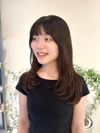 セミロング カラー 透明感カラー/ レイヤーkotonoのヘアスタイル