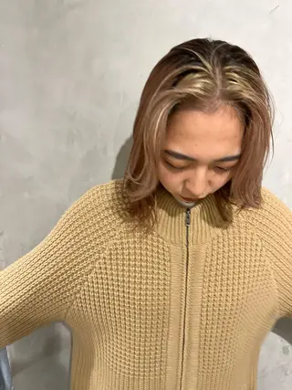 ミディアム カラー ヘアアレンジ 🦮shiori アイドルオタク🦮のヘアスタイル