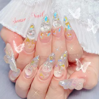 ネイル セミロング カラー パーマ ヘアアレンジ メンズ キッズ マツエク・マツパ アイブロウ Bunny 🐰のネイルデザイン