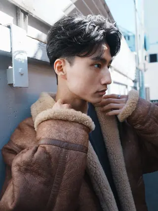 ショート パーマ メンズ 人見知りさんでも安心 奥田 里佳子のヘアスタイル