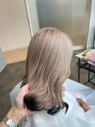 セミロング カラー 小島 海斗のヘアスタイル