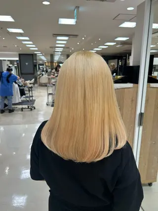 カラー 💜暖色系カラー/ ブリーチカラー💜のヘアスタイル