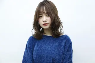 ミディアム Fill @のヘアスタイル