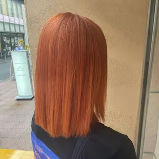 ミディアム カラー deseo 副店長 透明色艶カラーツバサのヘアスタイル