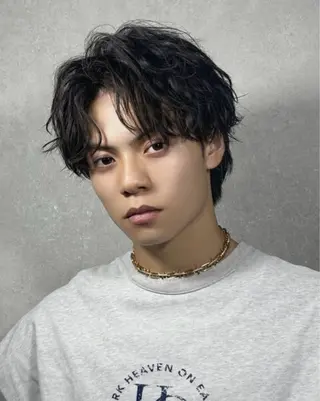 パーマ メンズ 田代 悠大のヘアスタイル