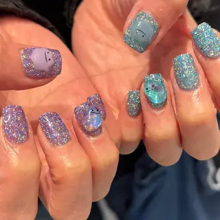 ショート m kaori𓃟のネイルデザイン