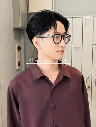 ショート パーマ メンズ 石満 諒 メンズ縮毛矯正のヘアスタイル