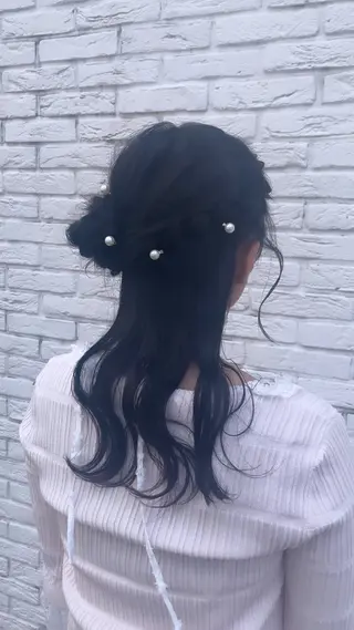 ヘアアレンジ hiyori /透明 感ピンク/ラベンダーのマツエク・マツパデザイン