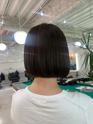 ショート カラー パーマ ヘアアレンジ 🧨ブリーチー×ボブ レイヤー💎じゅえるのヘアスタイル