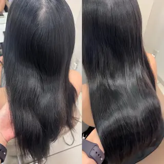 ロング カラー 羽エクステ/シール エクステ/横浜駅5分のヘアスタイル