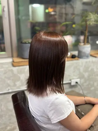 セミロング カラー GO GOOD.髪質 改善艶カラー小宮拓海のヘアスタイル