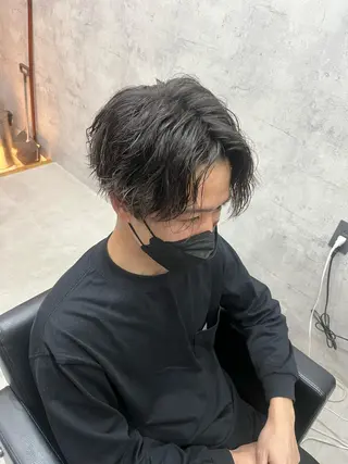 ミディアム メンズ 鹿児島 TSUBASAのヘアスタイル