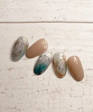 ネイル 北浦和 自爪育成ケアのネイルデザイン