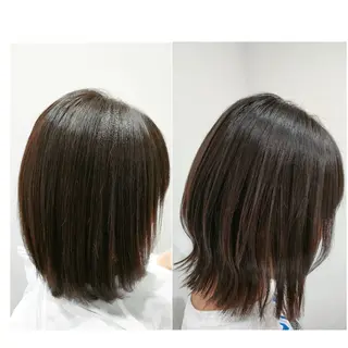 ミディアム 髪質改善美容室bokuno鳴海店所属・髪質改善/星野久美子 /撮影モデル募集のヘアスタイル
