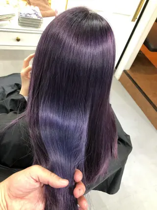 セミロング カラー Soleria /ソレリア所属・Soleria 田中慎一のヘアスタイル