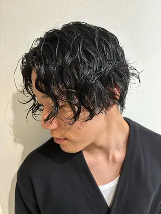 ミディアム パーマ メンズ Graph. （グラフ）立川🪽✨のヘアスタイル